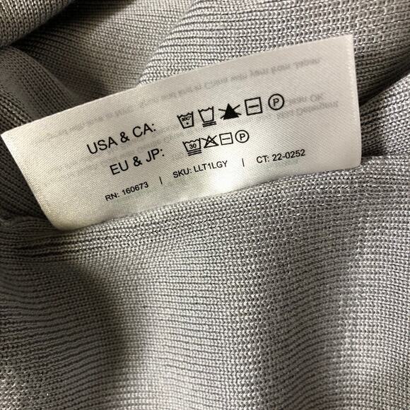 M.M. LaFleur Lalita 1.0 Dress Silk Jersey Off Shoulder Midi Light Gray NWT  XS - Picture 10 of 11